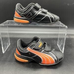 Puma toddler future cat sneakers size 7 black orange 18587603